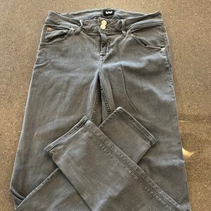 Hudson skinny mid rise grey stretchy jeans
